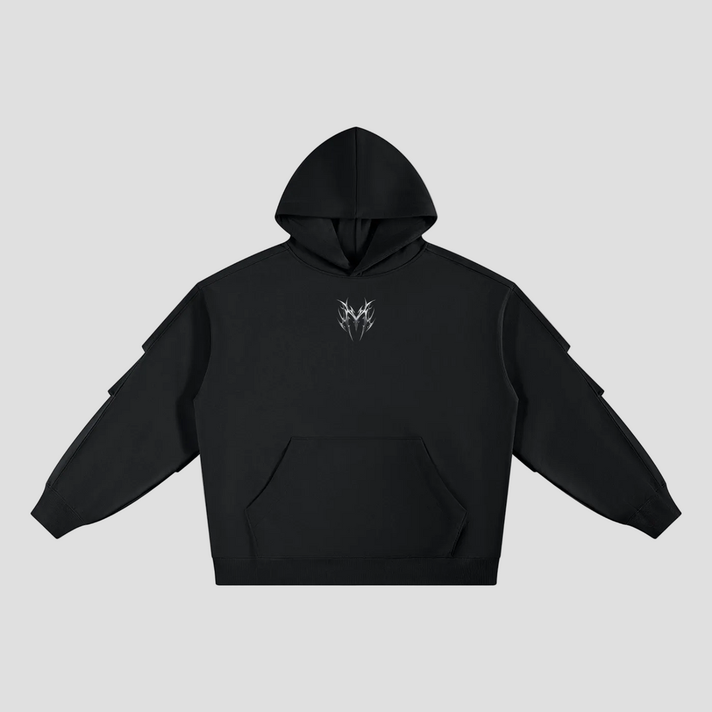 Unisex Heavyweight Ruched Sleeves Hoodie